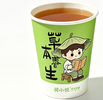 荷小悦草本养生茶饮杯